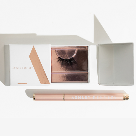 Palm Springs Half Lash and Lash Adhesive Pen by Ashley Kennedy. Vegan and cruelty free eyelash.